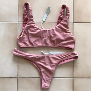 NWT Gooseberry Intimates Nude Bikini Set